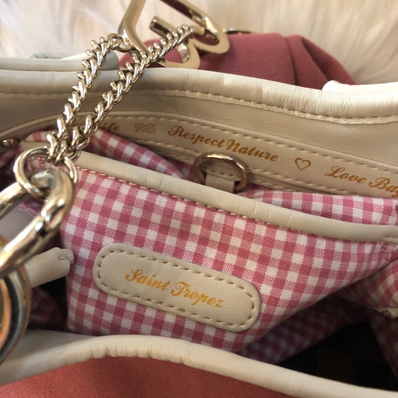 Lancel Brigitte Bardot Pink Suede Tote Bag - Picture 4 of 11